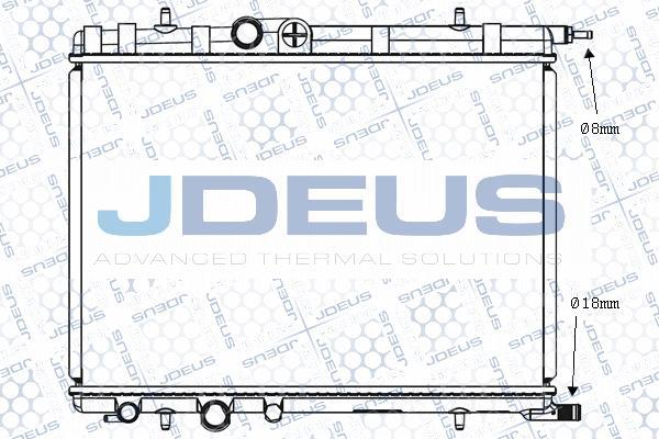 Jdeus M-0210331 - Радиатор, охлаждане на двигателя vvparts.bg