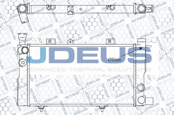 Jdeus M-0210241 - Радиатор, охлаждане на двигателя vvparts.bg