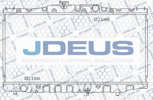 Jdeus M-0280040 - Радиатор, охлаждане на двигателя vvparts.bg