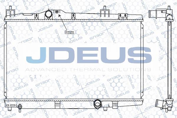 Jdeus M-0280160 - Радиатор, охлаждане на двигателя vvparts.bg