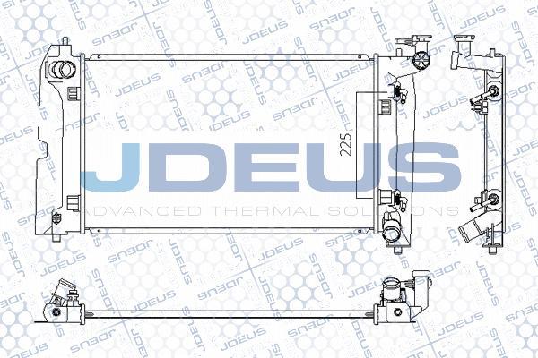 Jdeus M-0280100 - Радиатор, охлаждане на двигателя vvparts.bg