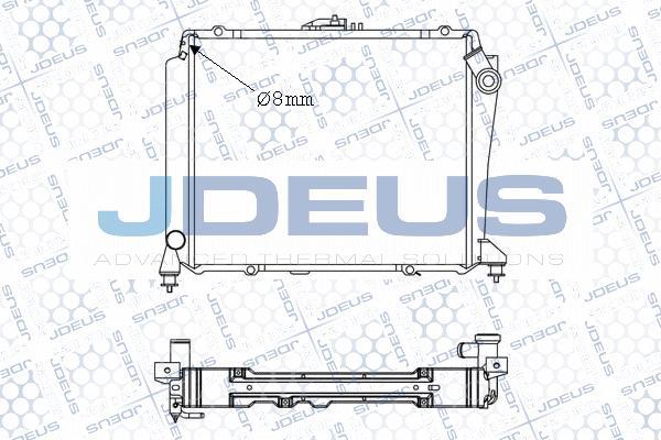 Jdeus M-028034A - Радиатор, охлаждане на двигателя vvparts.bg