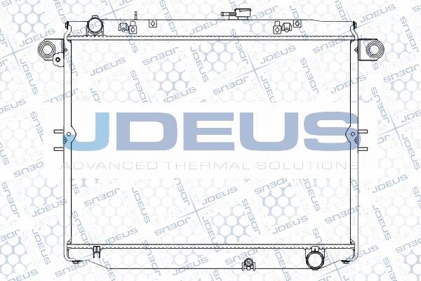 Jdeus M-0280310 - Радиатор, охлаждане на двигателя vvparts.bg
