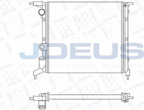 Jdeus M-0230401 - Радиатор, охлаждане на двигателя vvparts.bg