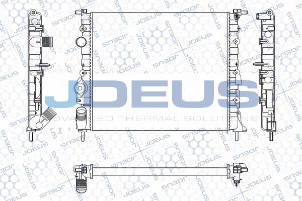 Jdeus M-0230550 - Радиатор, охлаждане на двигателя vvparts.bg