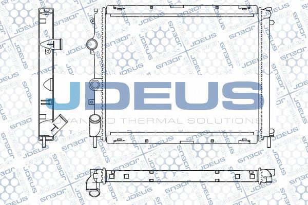 Jdeus M-0230580 - Радиатор, охлаждане на двигателя vvparts.bg