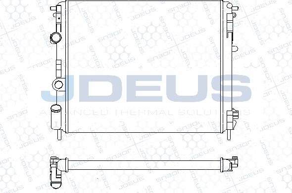 Jdeus M-0230650 - Радиатор, охлаждане на двигателя vvparts.bg