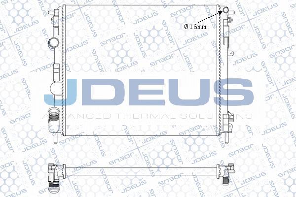 Jdeus M-0230660 - Радиатор, охлаждане на двигателя vvparts.bg