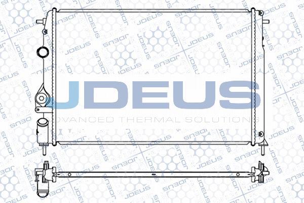 Jdeus M-0230601 - Радиатор, охлаждане на двигателя vvparts.bg