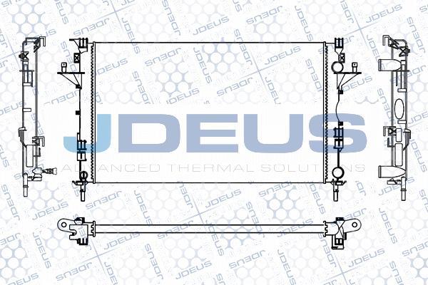 Jdeus M-0230680 - Радиатор, охлаждане на двигателя vvparts.bg