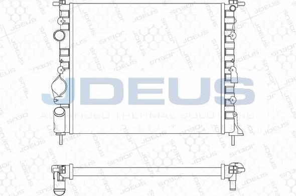 Jdeus M-0230630 - Радиатор, охлаждане на двигателя vvparts.bg