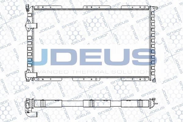 Jdeus M-023018A - Радиатор, охлаждане на двигателя vvparts.bg