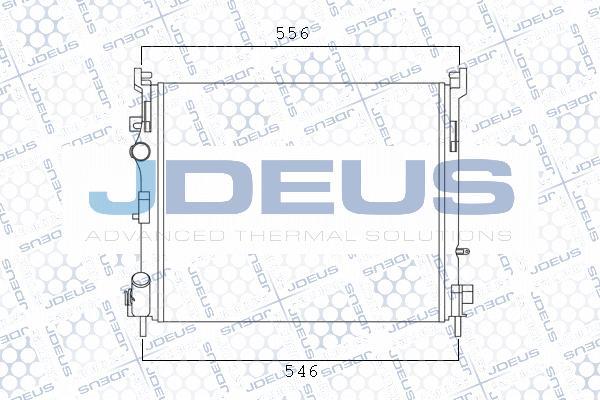 Jdeus M-0230840 - Радиатор, охлаждане на двигателя vvparts.bg