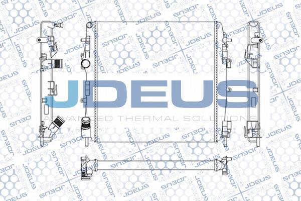 Jdeus M-0230860 - Радиатор, охлаждане на двигателя vvparts.bg