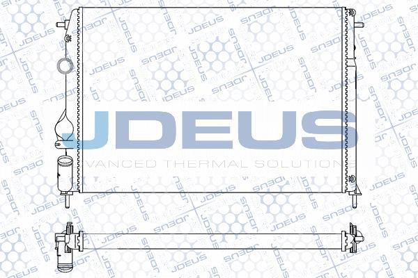 Jdeus M-0230830 - Радиатор, охлаждане на двигателя vvparts.bg