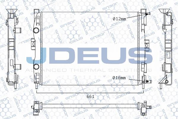 Jdeus M-0230700 - Радиатор, охлаждане на двигателя vvparts.bg