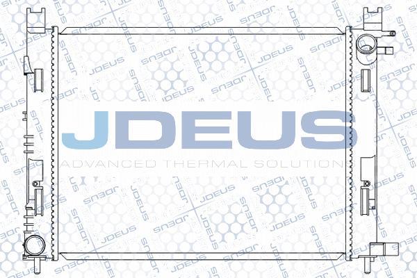 Jdeus M-0231100 - Радиатор, охлаждане на двигателя vvparts.bg
