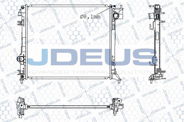 Jdeus M-023118A - Радиатор, охлаждане на двигателя vvparts.bg