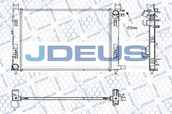 Jdeus M-0231130 - Радиатор, охлаждане на двигателя vvparts.bg