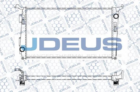 Jdeus M-0231390 - Радиатор, охлаждане на двигателя vvparts.bg