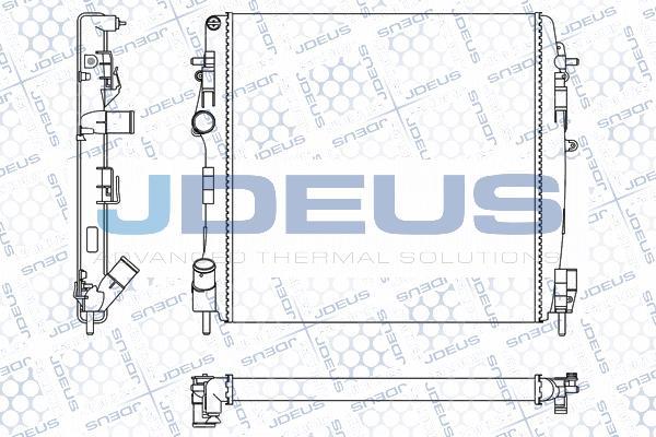 Jdeus M-023121A - Радиатор, охлаждане на двигателя vvparts.bg