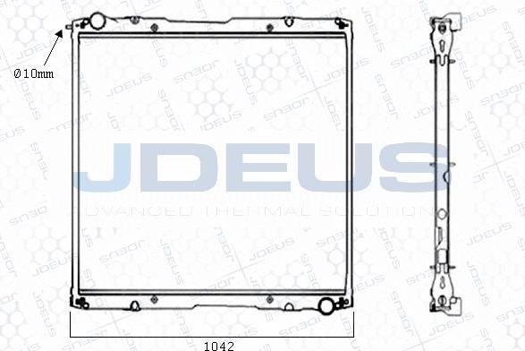 Jdeus M-141002A - Радиатор, охлаждане на двигателя vvparts.bg