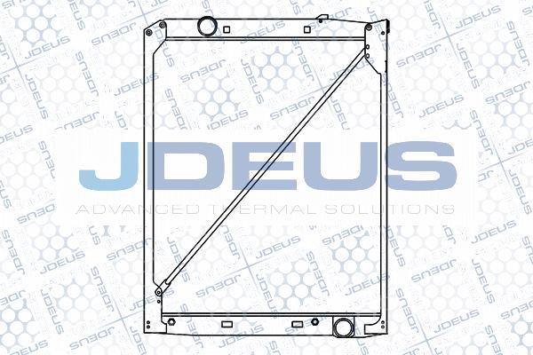 Jdeus M-1170070 - Радиатор, охлаждане на двигателя vvparts.bg