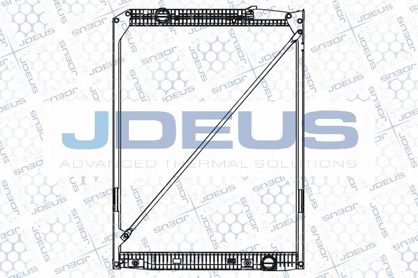 Jdeus M-1171190 - Радиатор, охлаждане на двигателя vvparts.bg