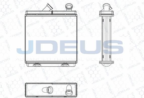 Jdeus M-220061A - Топлообменник, отопление на вътрешното пространство vvparts.bg