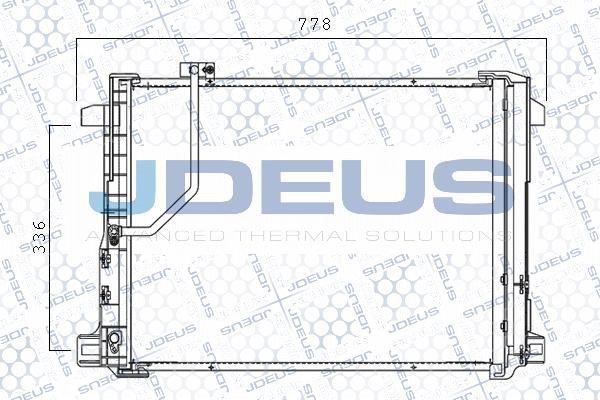 Jdeus M-7170740 - Кондензатор, климатизация vvparts.bg