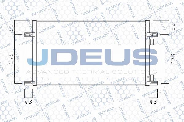 Jdeus M-7231160 - Кондензатор, климатизация vvparts.bg