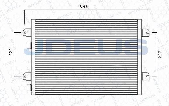 Jdeus M-7231280 - Кондензатор, климатизация vvparts.bg