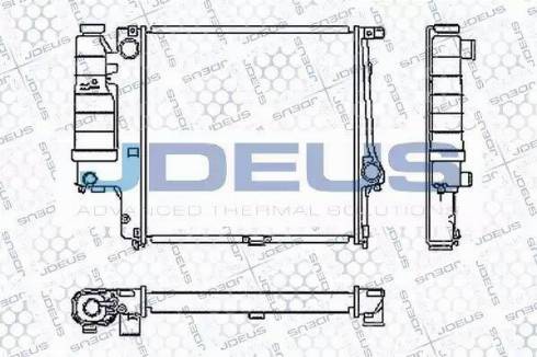 Jdeus RA0050450 - Радиатор, охлаждане на двигателя vvparts.bg