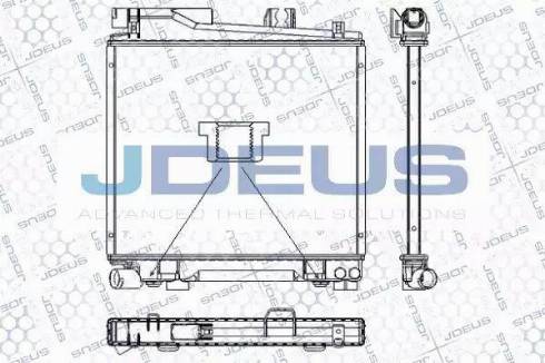 Jdeus RA0050400 - Радиатор, охлаждане на двигателя vvparts.bg