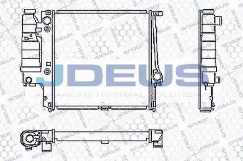 Jdeus RA0050480 - Радиатор, охлаждане на двигателя vvparts.bg