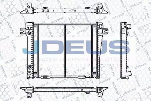 Jdeus RA0050420 - Радиатор, охлаждане на двигателя vvparts.bg