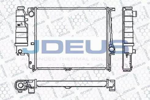 Jdeus RA0050470 - Радиатор, охлаждане на двигателя vvparts.bg