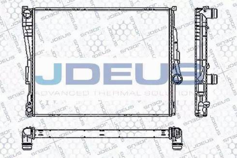 Jdeus RA0050540 - Радиатор, охлаждане на двигателя vvparts.bg