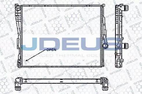 Jdeus RA0050560 - Радиатор, охлаждане на двигателя vvparts.bg