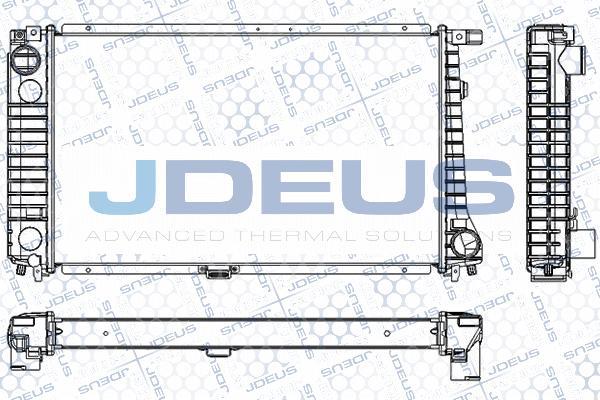 Jdeus RA0050510 - Радиатор, охлаждане на двигателя vvparts.bg
