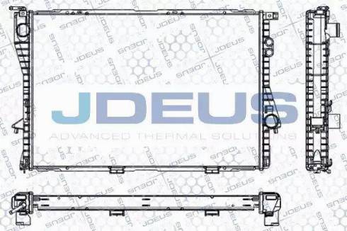 Jdeus RA0050521 - Радиатор, охлаждане на двигателя vvparts.bg