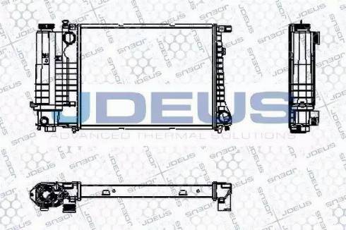 Jdeus RA0050570 - Радиатор, охлаждане на двигателя vvparts.bg