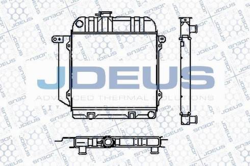 Jdeus RA0050020S - Радиатор, охлаждане на двигателя vvparts.bg