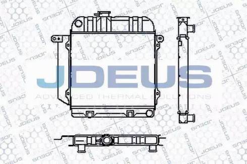 Jdeus RA0050020 - Радиатор, охлаждане на двигателя vvparts.bg