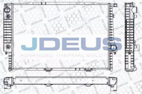 Jdeus RA0050070 - Радиатор, охлаждане на двигателя vvparts.bg