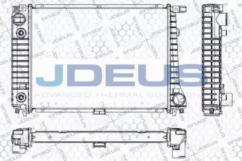 Jdeus RA0050360 - Радиатор, охлаждане на двигателя vvparts.bg