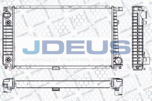 Jdeus RA0050380 - Радиатор, охлаждане на двигателя vvparts.bg