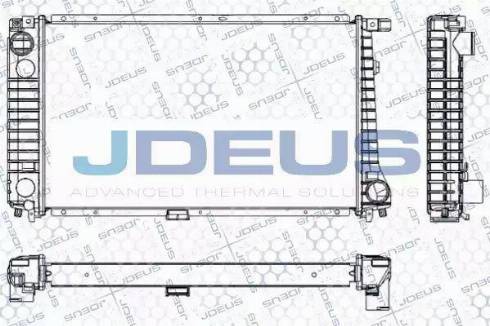 Jdeus RA0050370 - Радиатор, охлаждане на двигателя vvparts.bg