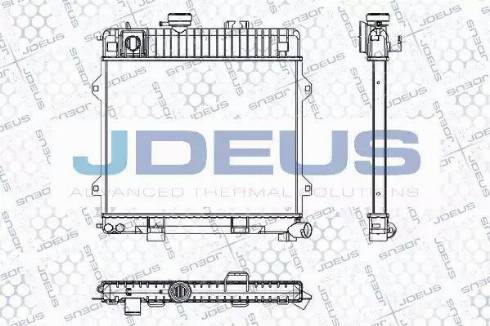 Jdeus RA0050200 - Радиатор, охлаждане на двигателя vvparts.bg