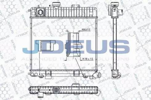 Jdeus RA0050210 - Радиатор, охлаждане на двигателя vvparts.bg